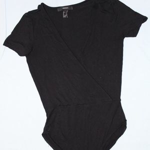 Forever 21 Deep V Neck Bodysuit